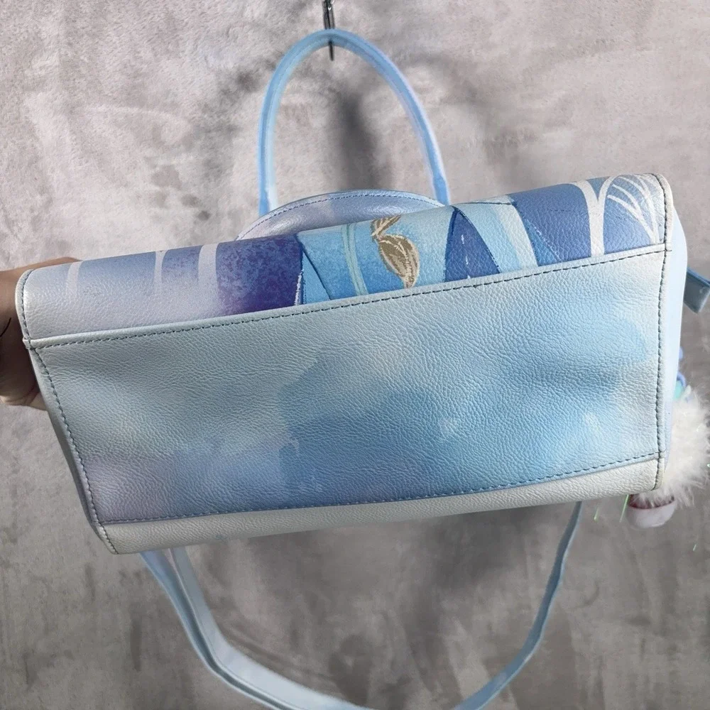 Loungefly Disney Frozen 2 Elsa Satchel Bag Crossbody Blue Winter Snow Queen